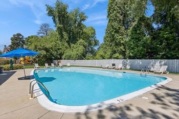 Pool with sun deck